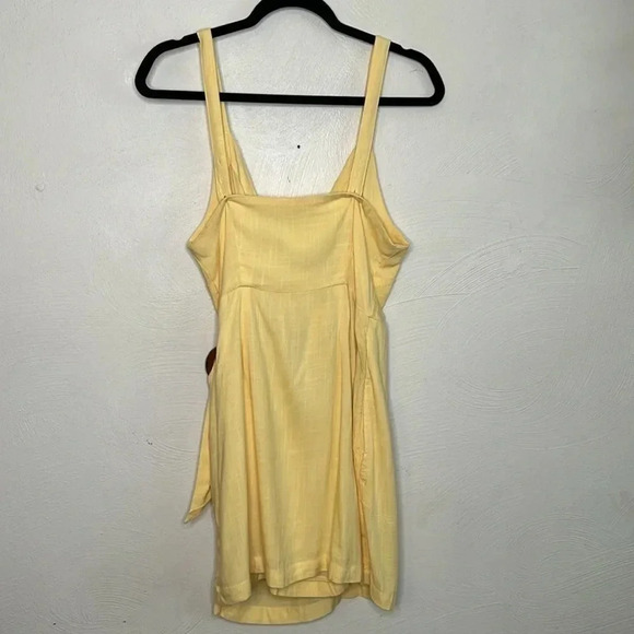 Lspace Blake Wrap Yellow Dress Size M - Picture 4 of 10